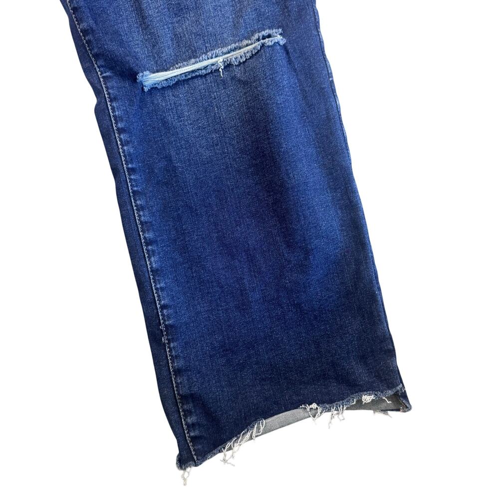 Good American Always Fits Good Legs Straight Ripped Jeans Indigo691 - 14-18 - Picture 4 of 9